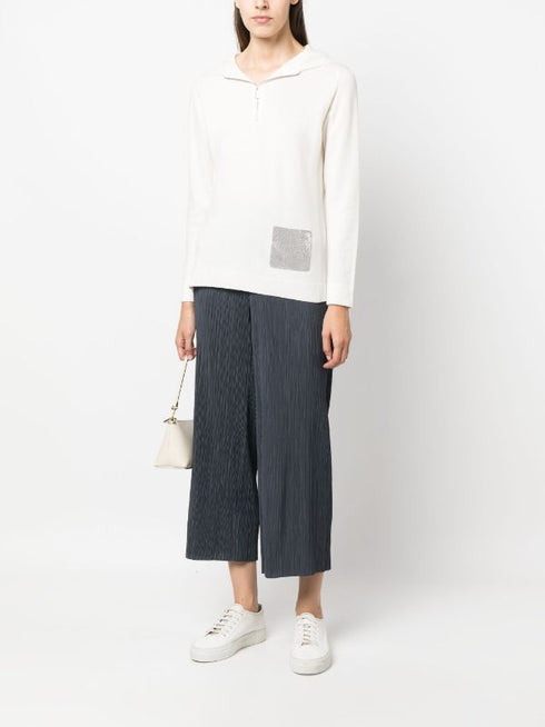 Sudadera con capucha adornada con cadena de bolas